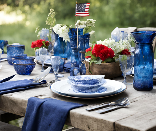 Sophisticated Red White and Blue Style
