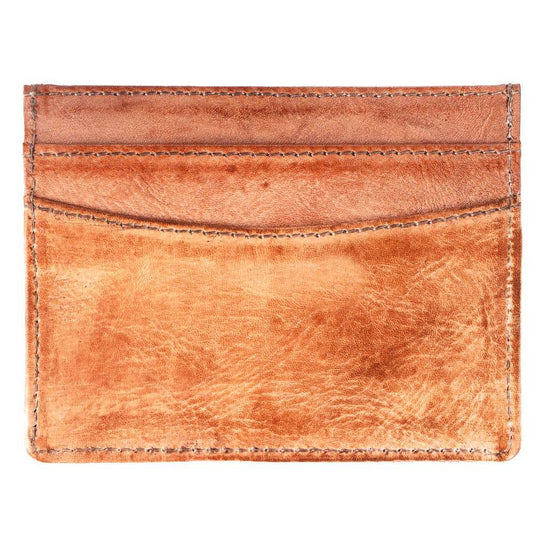 Card Holder Genuine Leather - Caramel