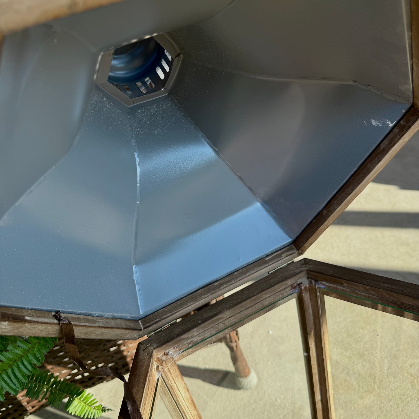 Large Rustic Natural Wood Lanterns - Set of Three