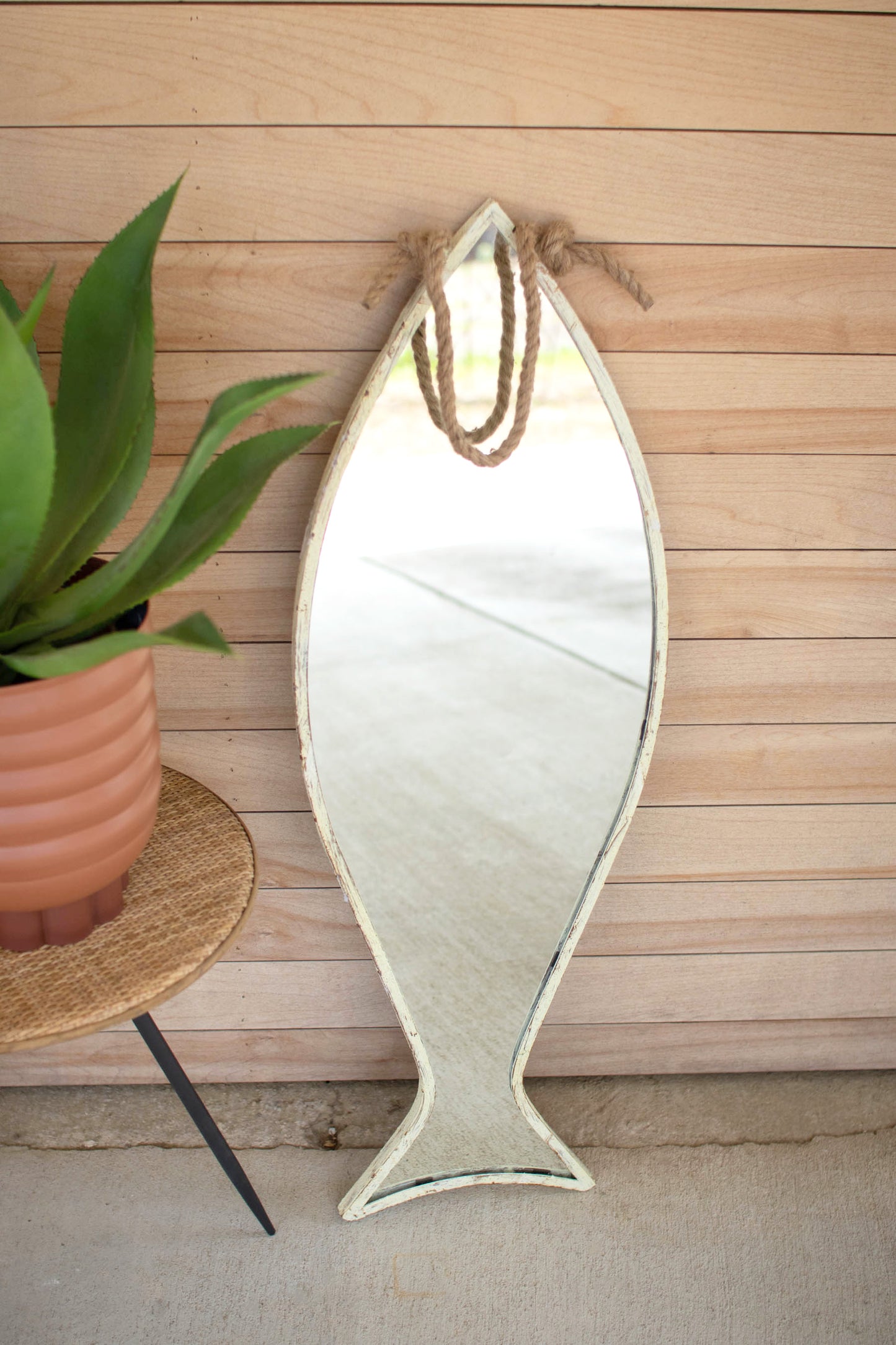 coastal decor - fish mirror