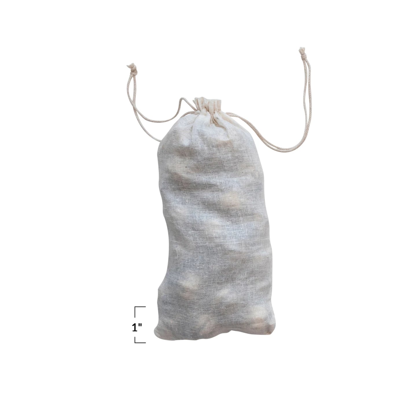 Mercury Glass Ornaments in Muslin Bag, Antique Silver Finish, Set of 36