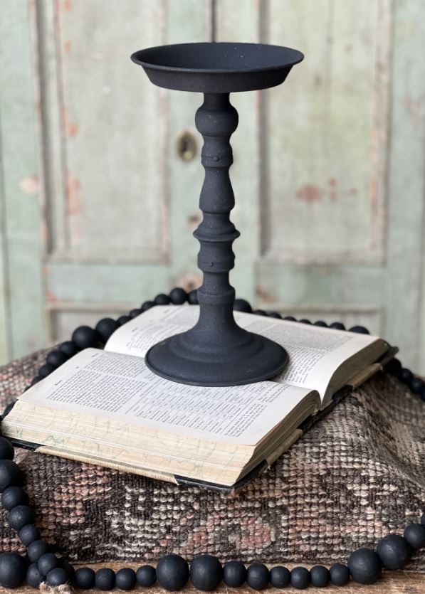 Black Matte Candle Holder