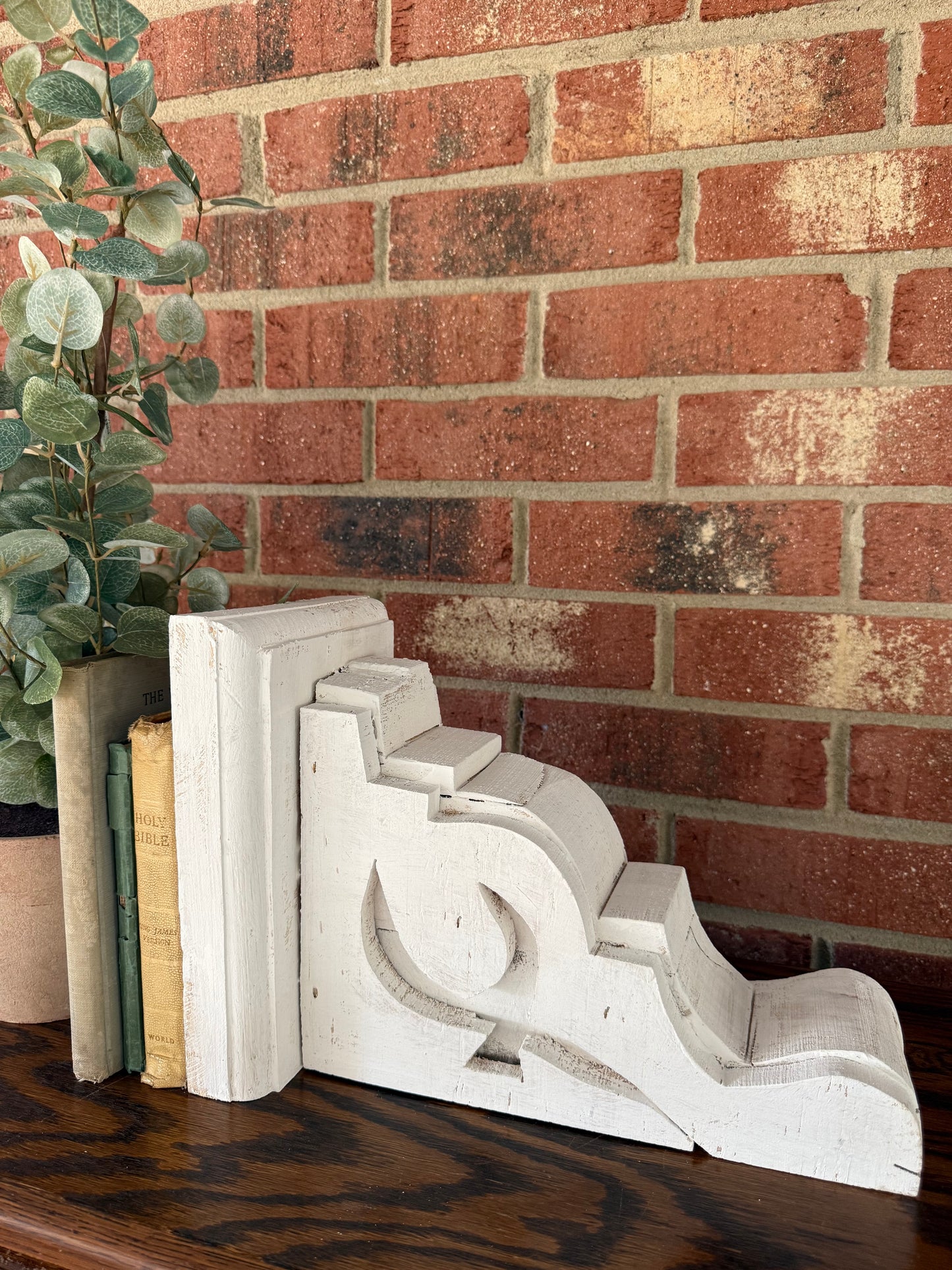 rustic home decor - white corbel home decor