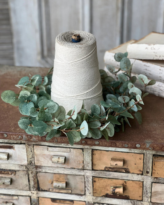 Garden Eucalyptus Candle Ring 6.5"