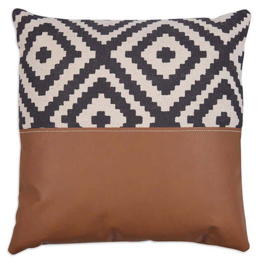 Cowhide and Leather Throw Pillow. Genuine cowhide and leather pillow perfect for modern rustic, farmhouse and western style home decor.