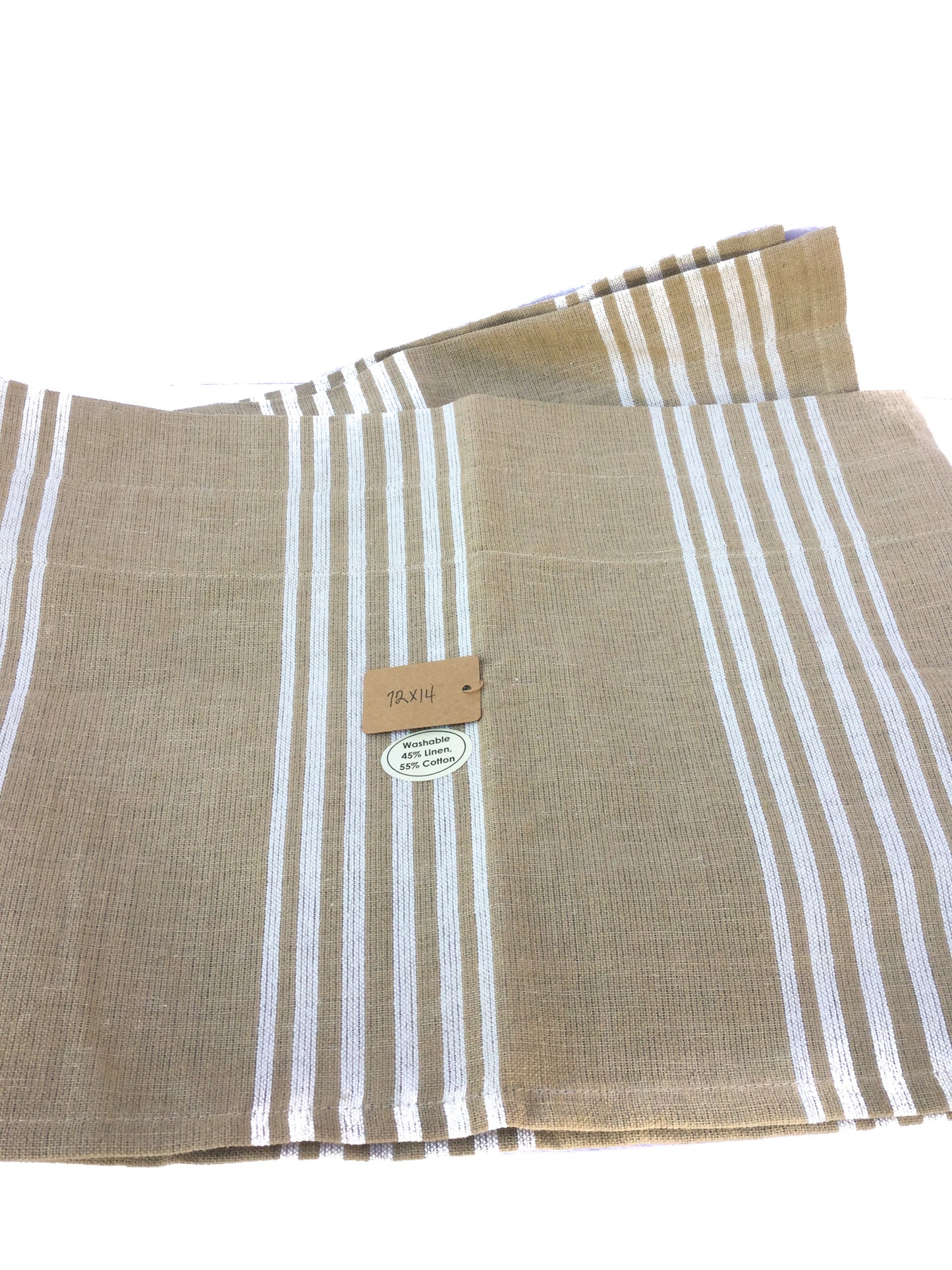 Natural Stripe Valance by The Country House - Willow Tree and Company