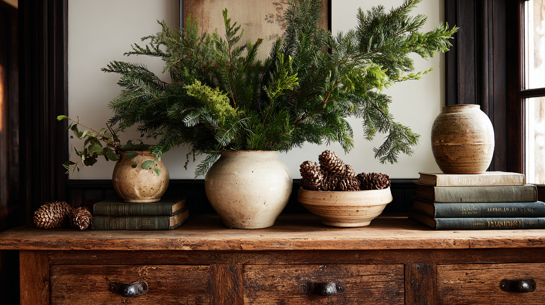 Holiday Greenery Magic: Styling with Vases for a Fresh, Festive Home