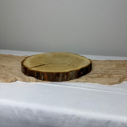 Rustic Wood Charger - Wood Slab