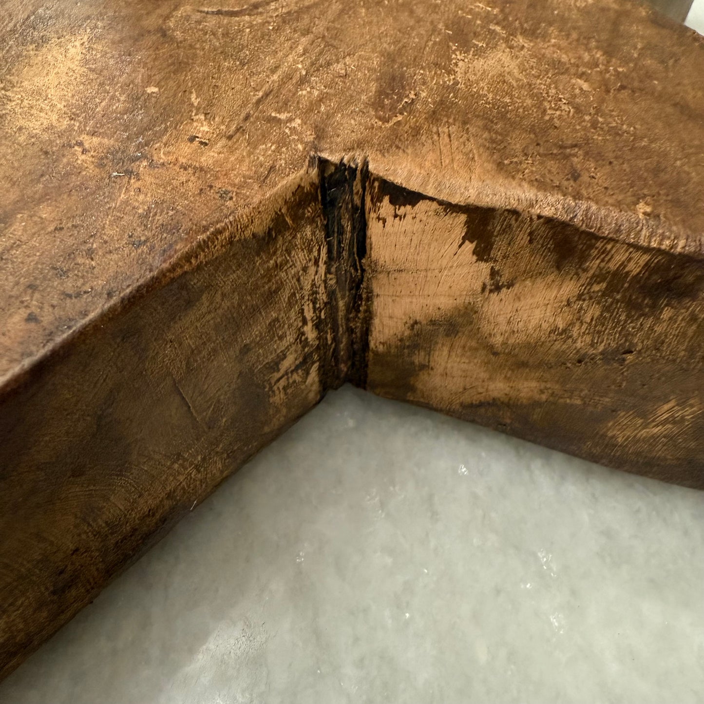 Rustic Star Wood Bowl - Stained