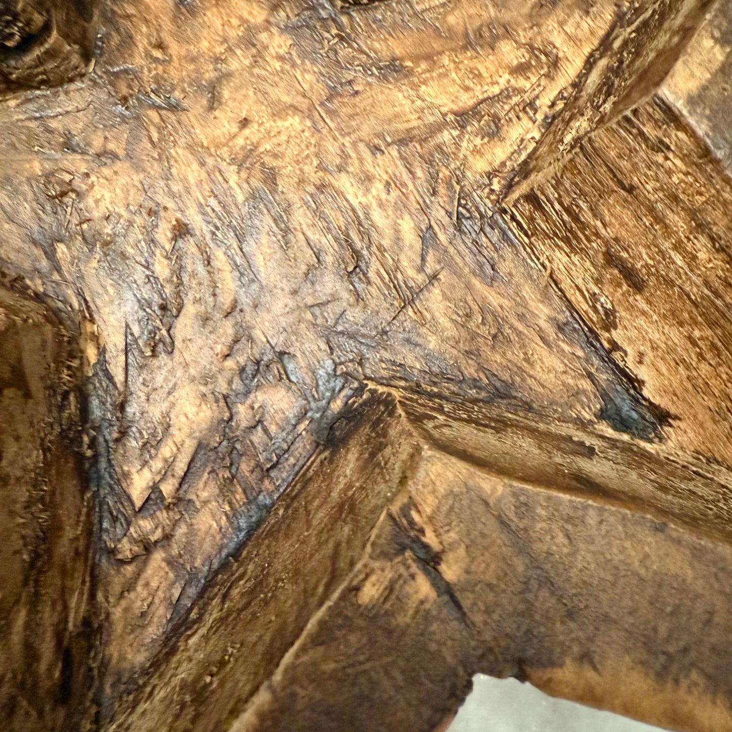 Rustic Star Wood Bowl - Stained