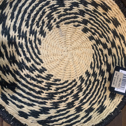 Natural and Black Rope Basket