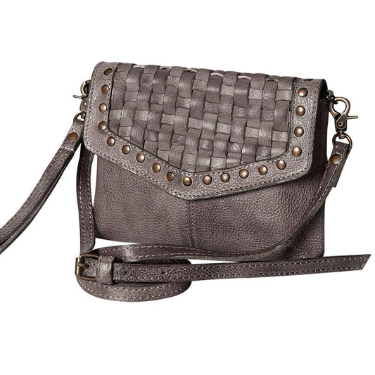 Crossbody Genuine Leather Gray Bag