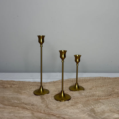 Gold Taper Candlestick - Set of 30