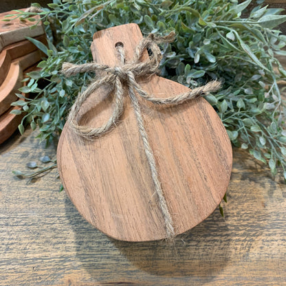 Round Wood Coaster Set