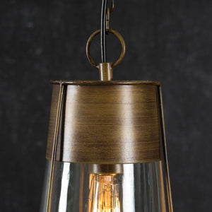 Antique Brass Vintage Style Pendant Light