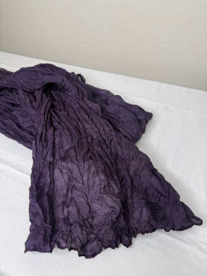 Gauze Table Runner - Dark Purple
