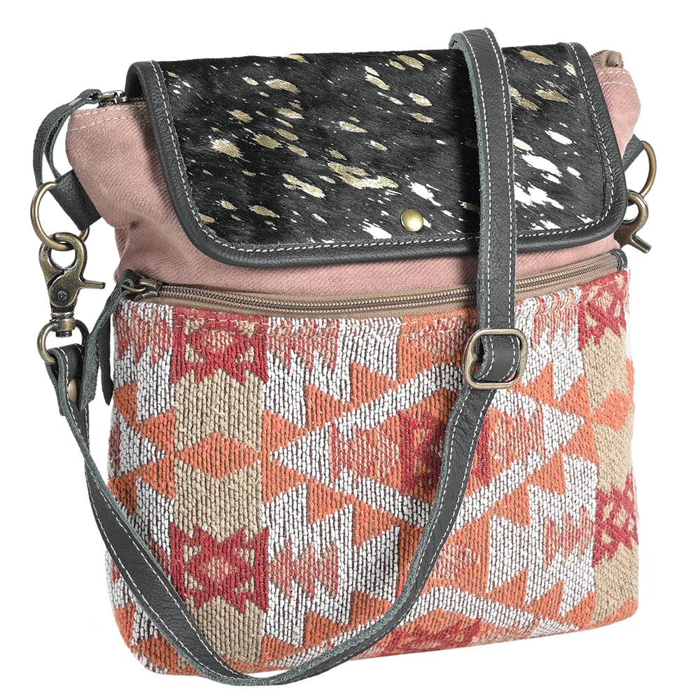 Crossbody Upcycled Western Canvas Ladies Bag