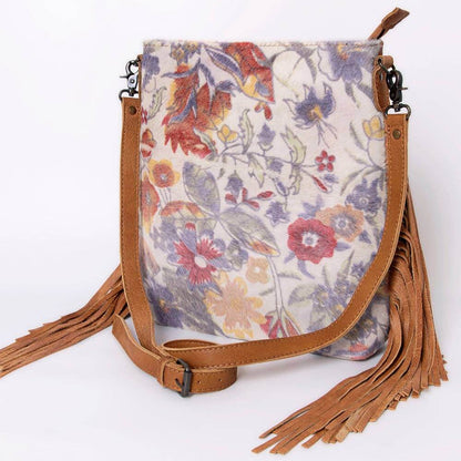 Crossbody Fringed Genuine Leather Handbag
