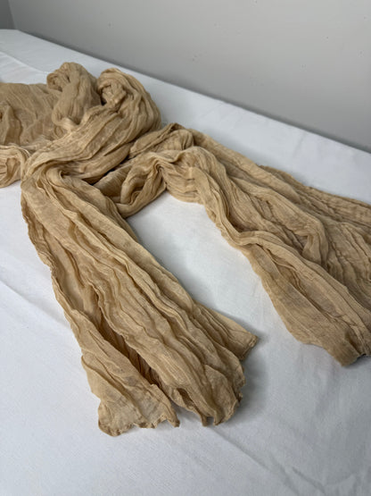 Gauze Table Runner - Champagne