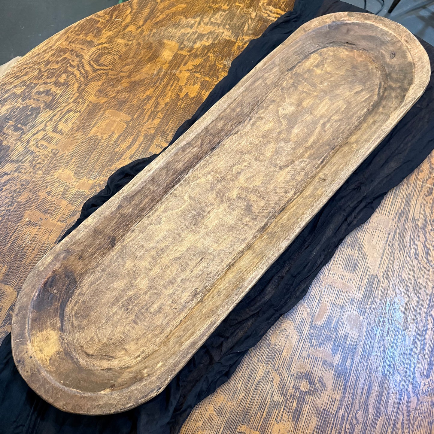 Vintage Style Dough Bowl - Large