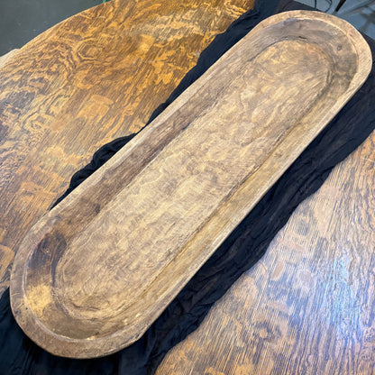 Vintage Style Dough Bowl - Large