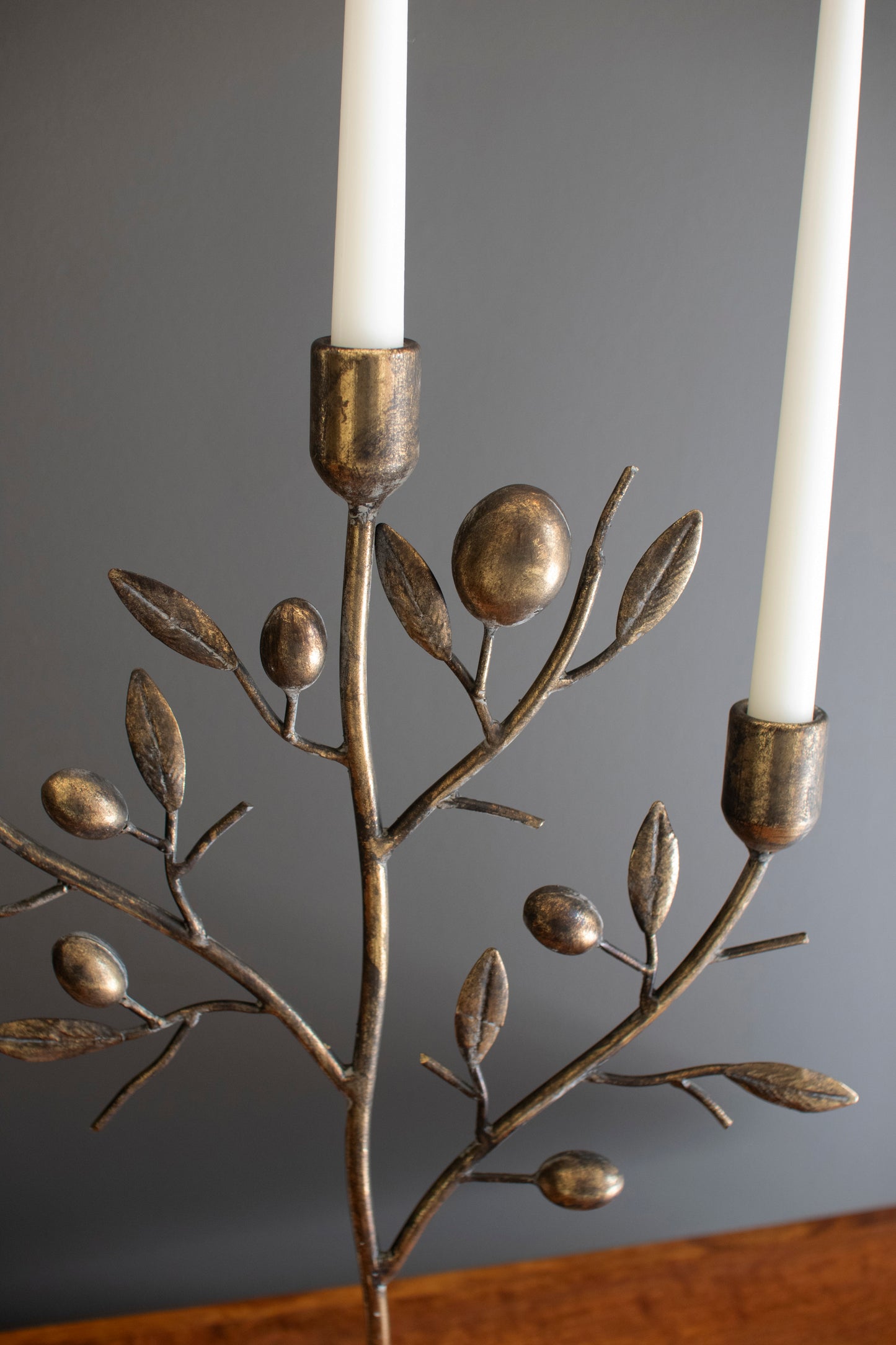 Vintage Style Antique Brass  Taper Candelabra