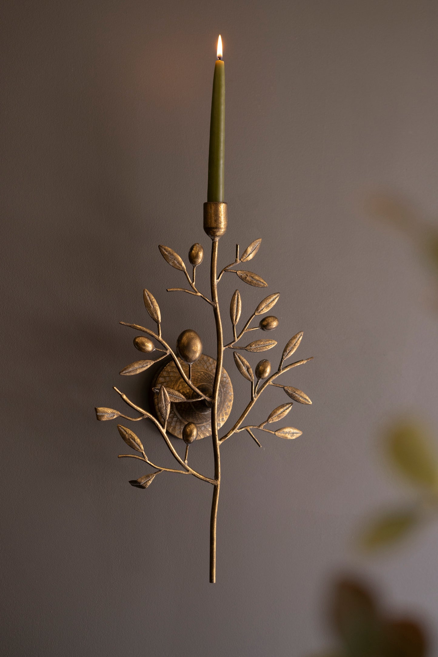 Vintage Syle Antique Brass Taper Wall Sconce