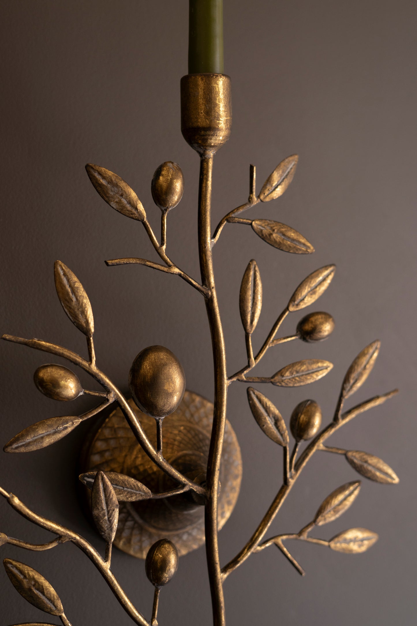 Vintage Syle Antique Brass Taper Wall Sconce