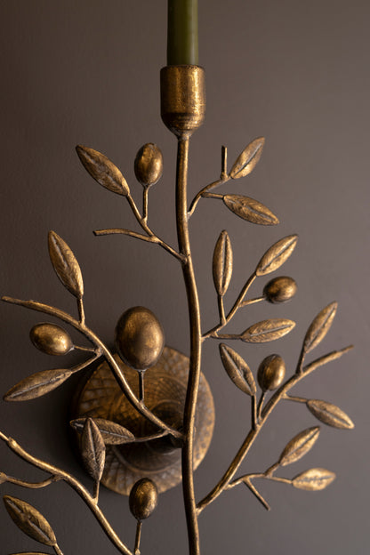 Vintage Syle Antique Brass Taper Wall Sconce