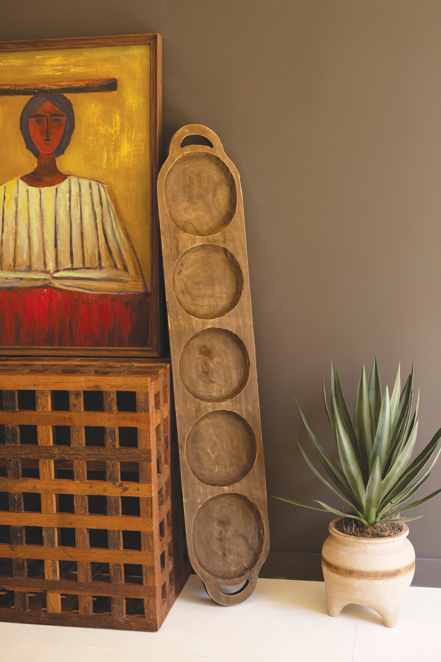 Rustic Extra Large Wood Tray