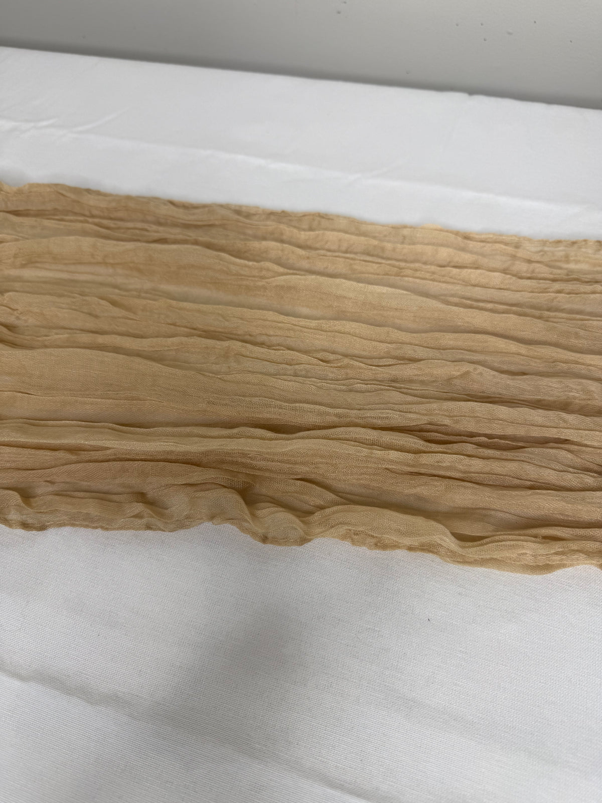Gauze Table Runner - Champagne