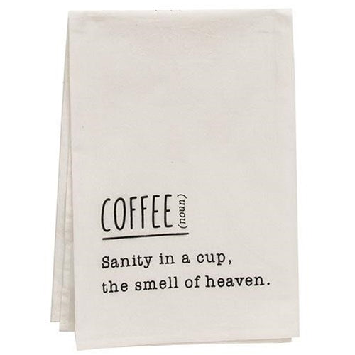 Coffee Definition Dish Towel