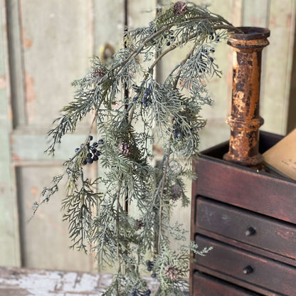 Cypress Hanging Blue - 39"