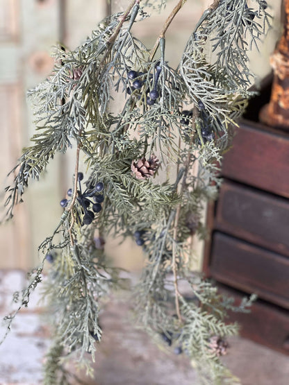 Cypress Hanging Blue - 39"