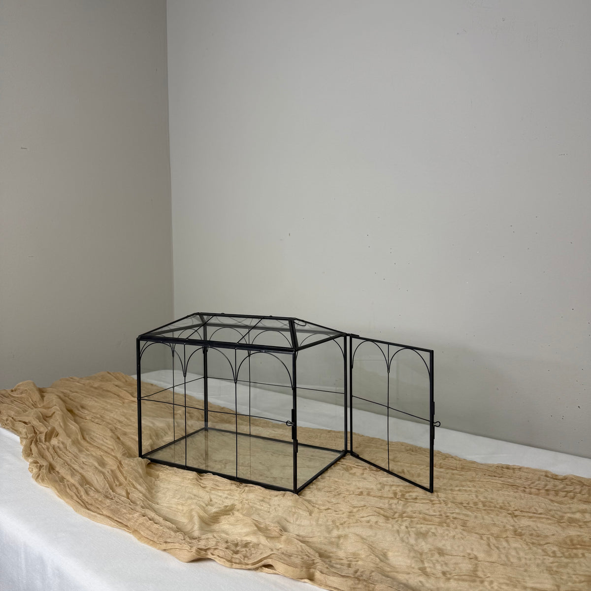 Glass Wedding Card Box with Slot