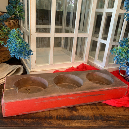 Red 2 Hole Cheese Mold