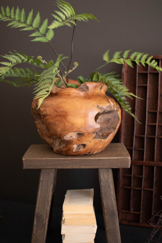 Teakwood Urn