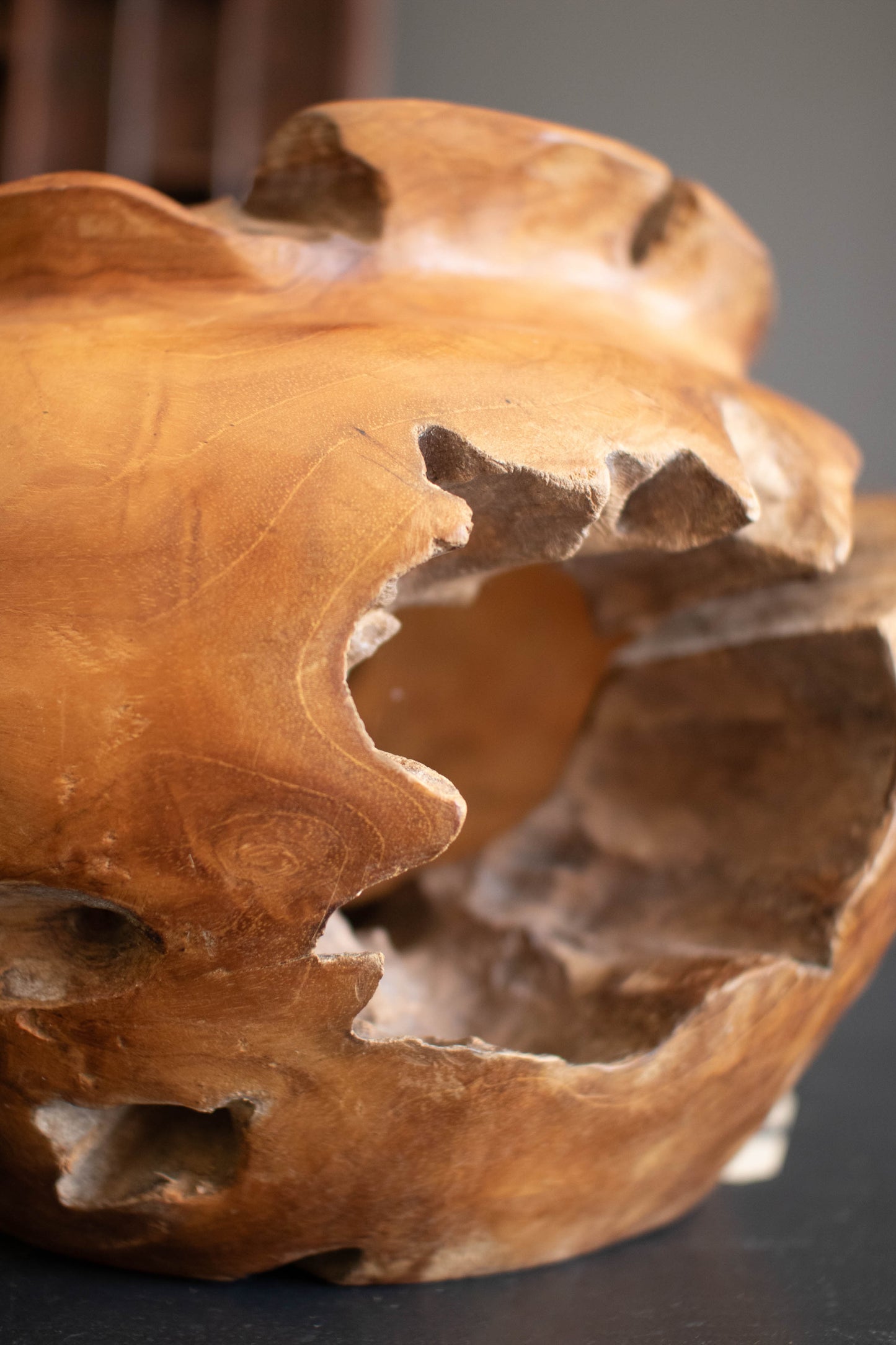 Teakwood Urn