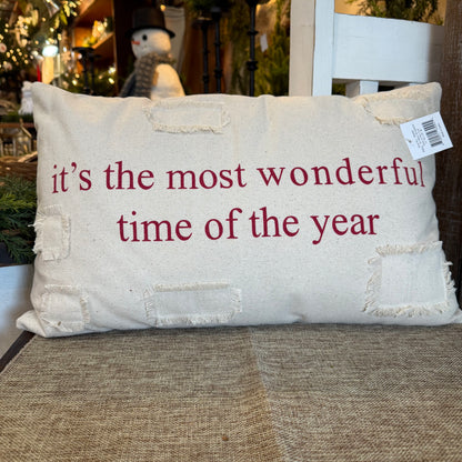 The Most Wonderful Time of the Year Pillow