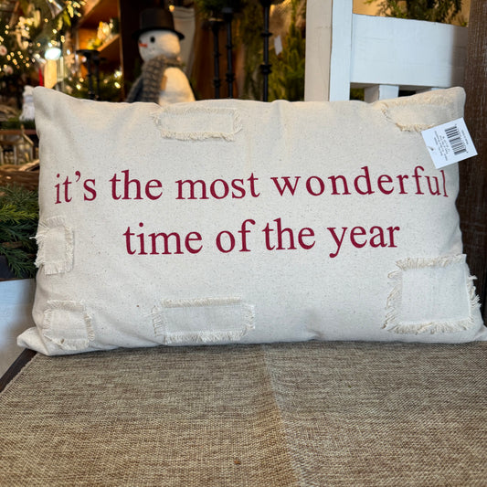 The Most Wonderful Time of the Year Pillow