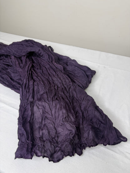 Gauze Table Runner - Dark Purple