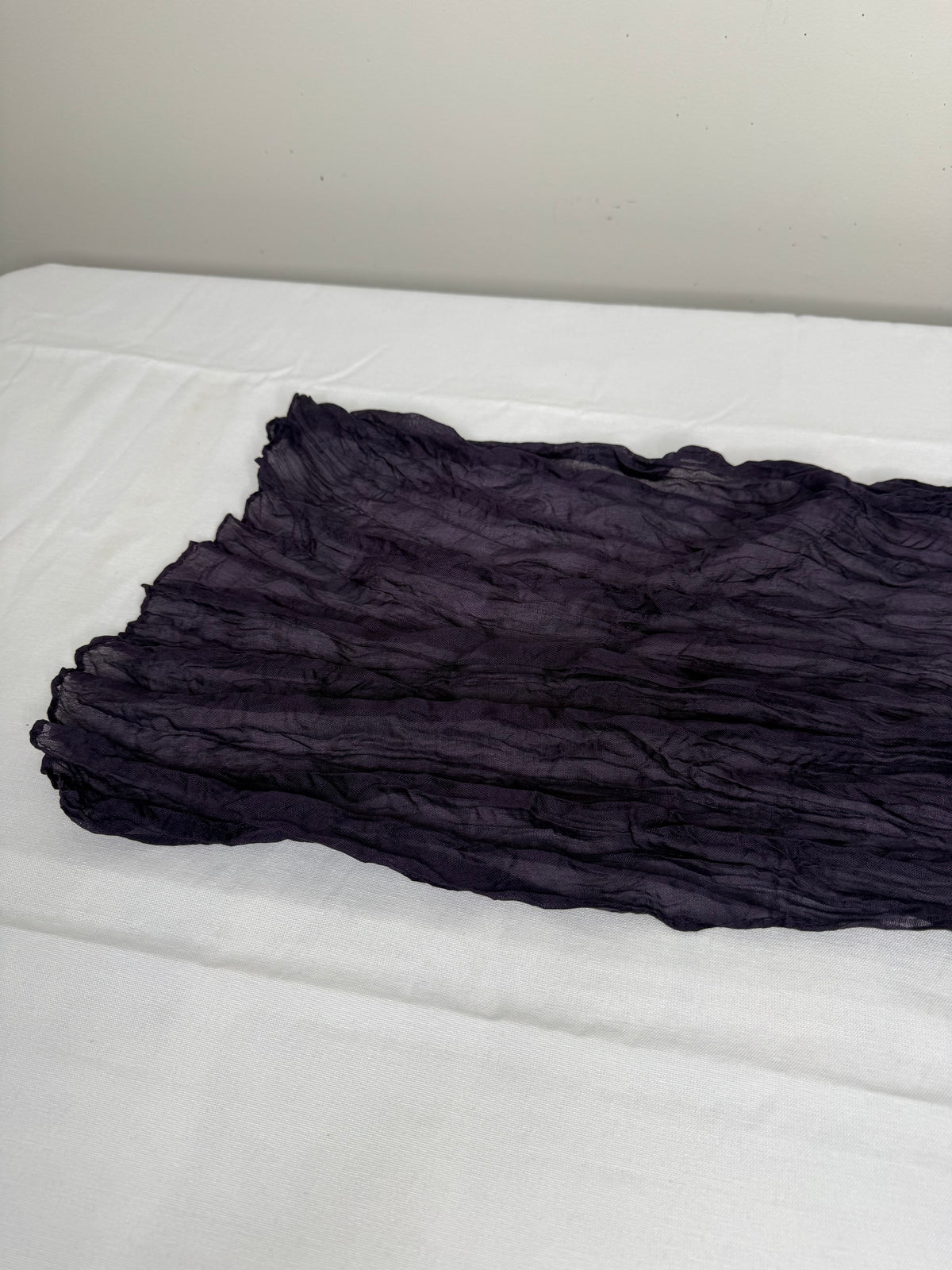 Gauze Table Runner - Dark Purple