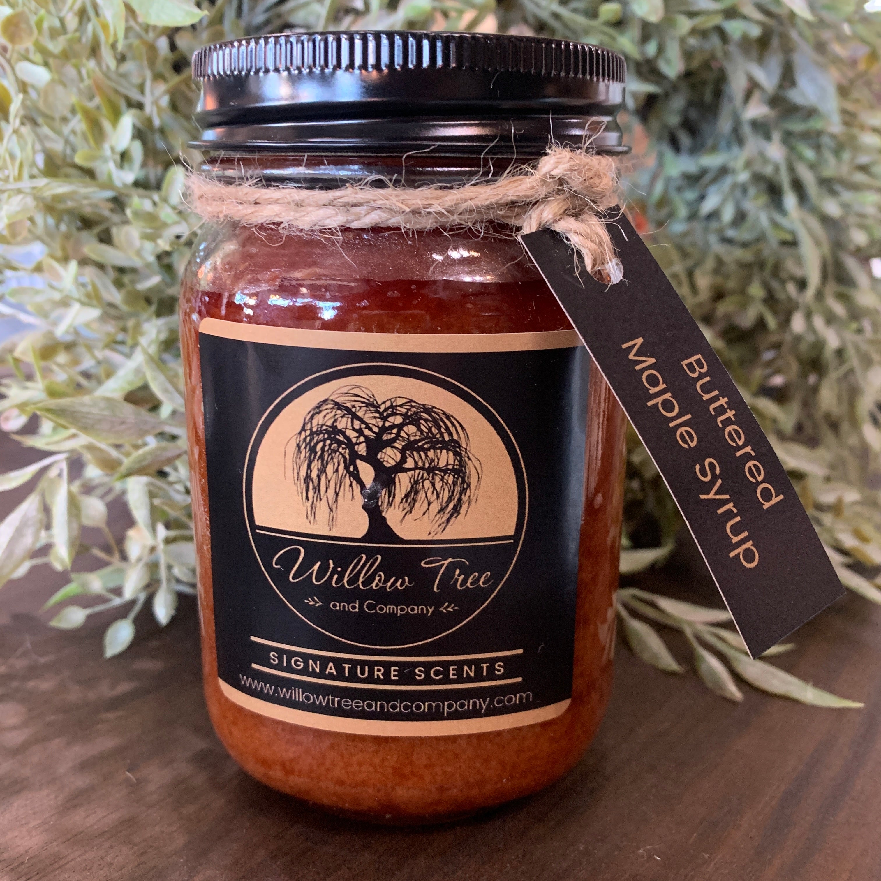 Buttered Maple Syrup Candle 12 Oz Pint Jar 0270