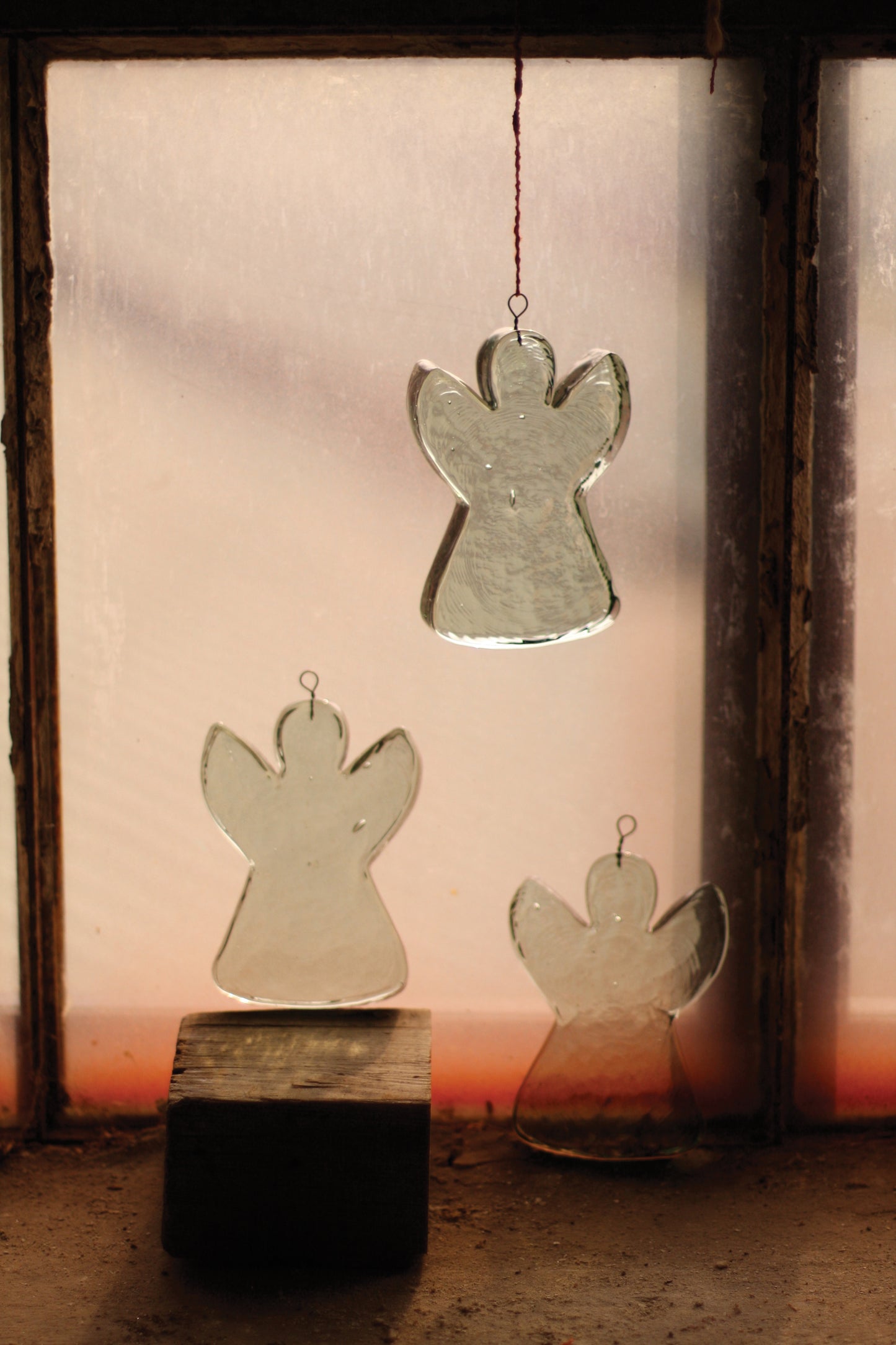 Glass Angel Suncatcher