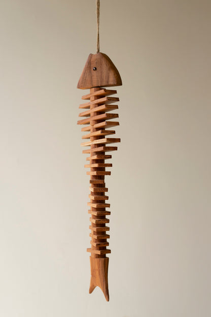 Hanging Wooden Fish Decor