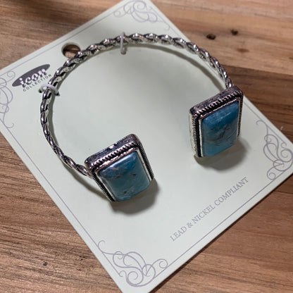 Turquoise/Silver Cuff Bracelet