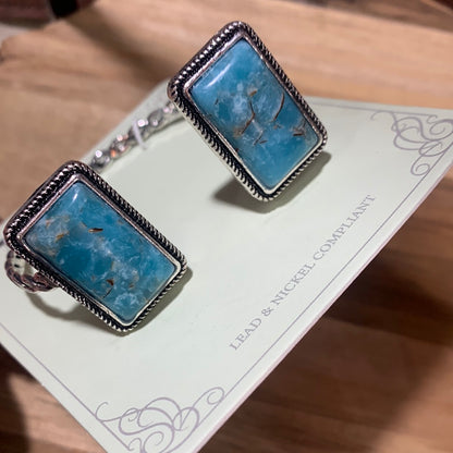 Turquoise/Silver Cuff Bracelet