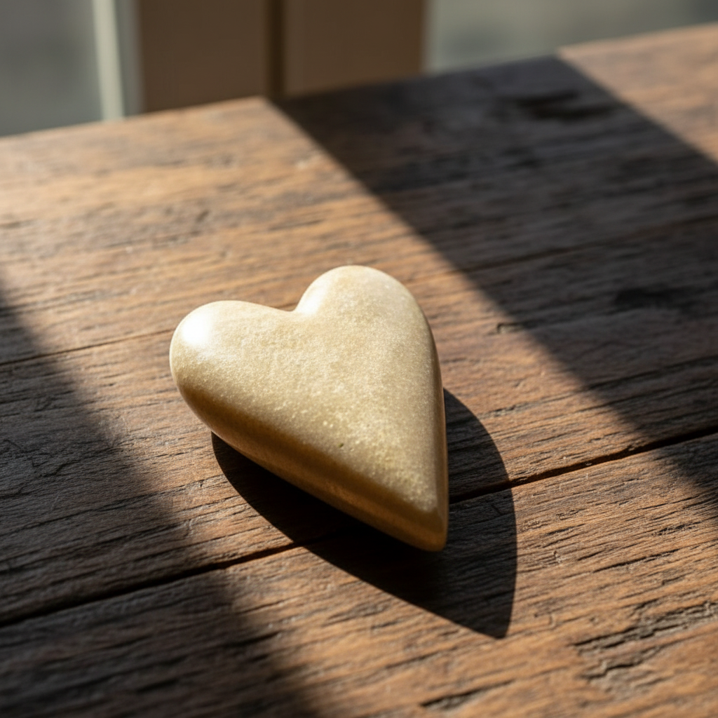 Gold Heart Home Decor Accent