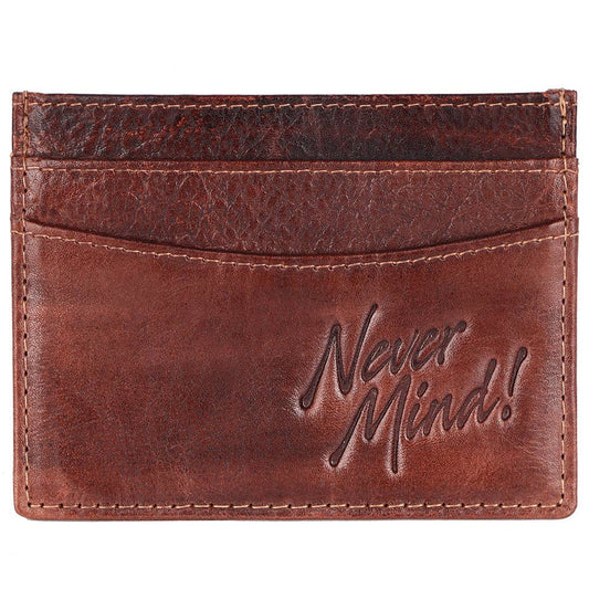 Card Holder Genuine Leather - Brown