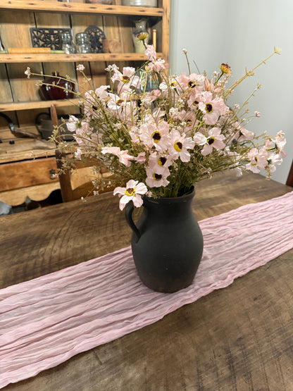 spring table runner pink runner